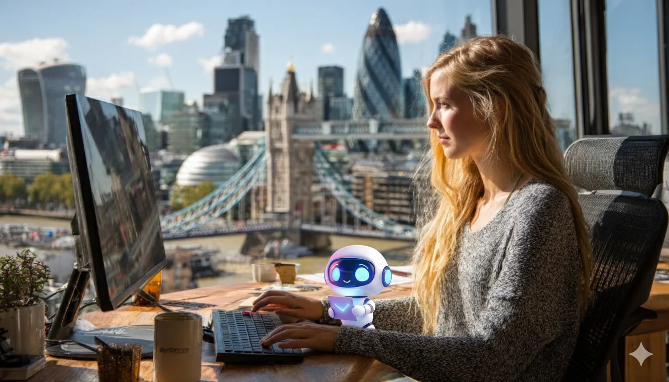 Founder at cafe in London - Modern virtual office