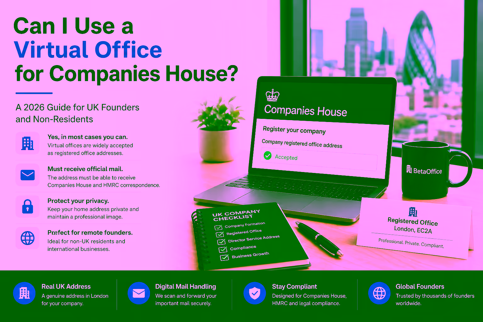 Can I Use a Virtual Office for Companies House? – BetaOffice founder guide