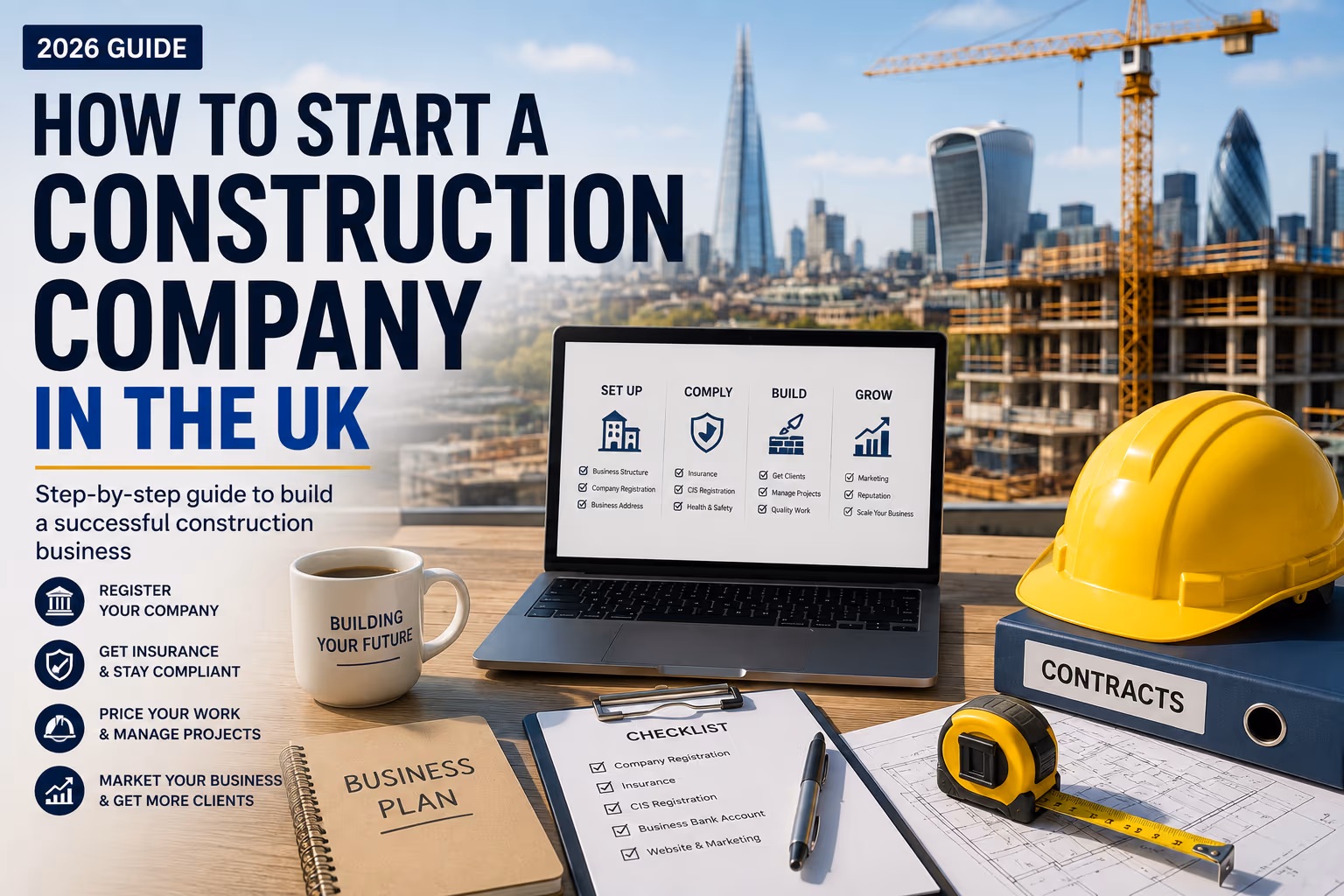 How to Start a Construction Company in the UK – BetaOffice founder guide