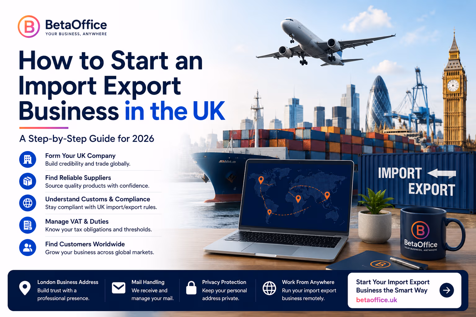 How to Start an Import Export Business in the UK – BetaOffice founder guide