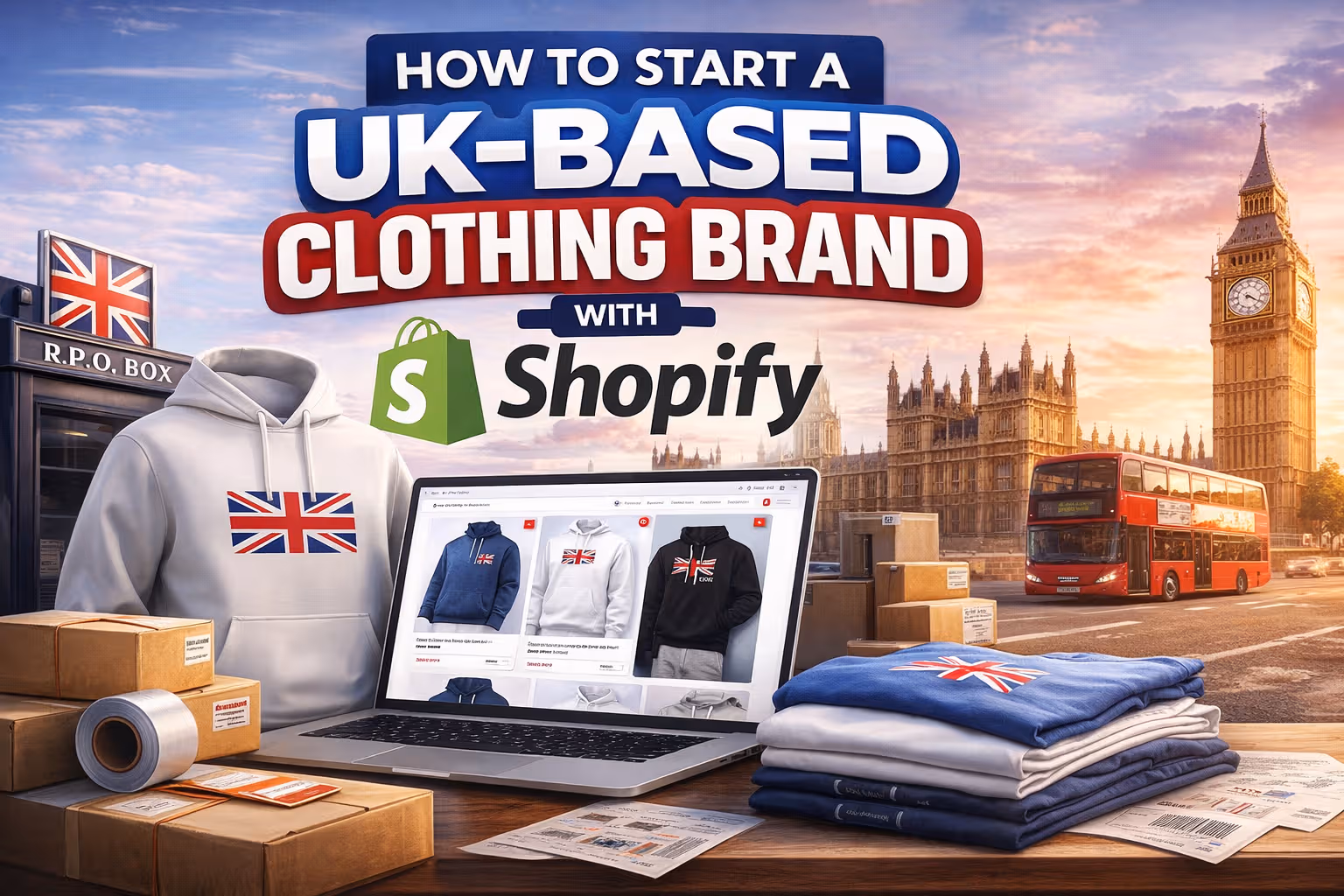 How to Start a UK-Based Clothing Brand with Shopify (Without Holding Stock) – guide for UK founders